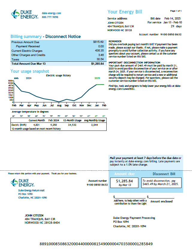  Minol USA business utility bill 